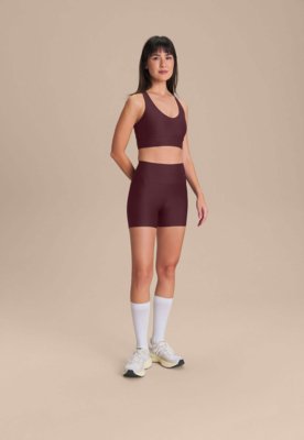 Shorts Feminino Live Tex Green Vinho